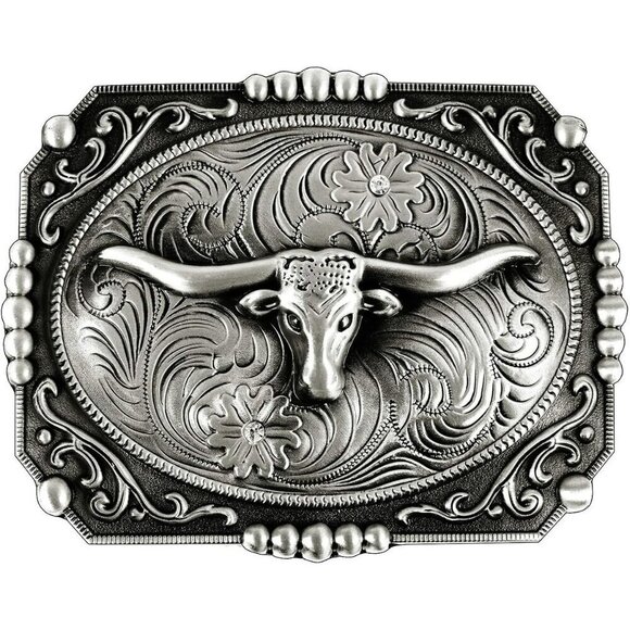 Women\'s Cowboy Bull Religion Cross Kneeling Prayer And Horse Design Belt Buckles main image 5